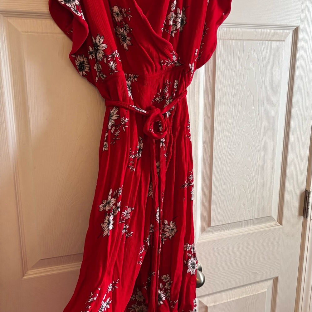 City Chic Red White Dress Sz 20 like new ! XXL